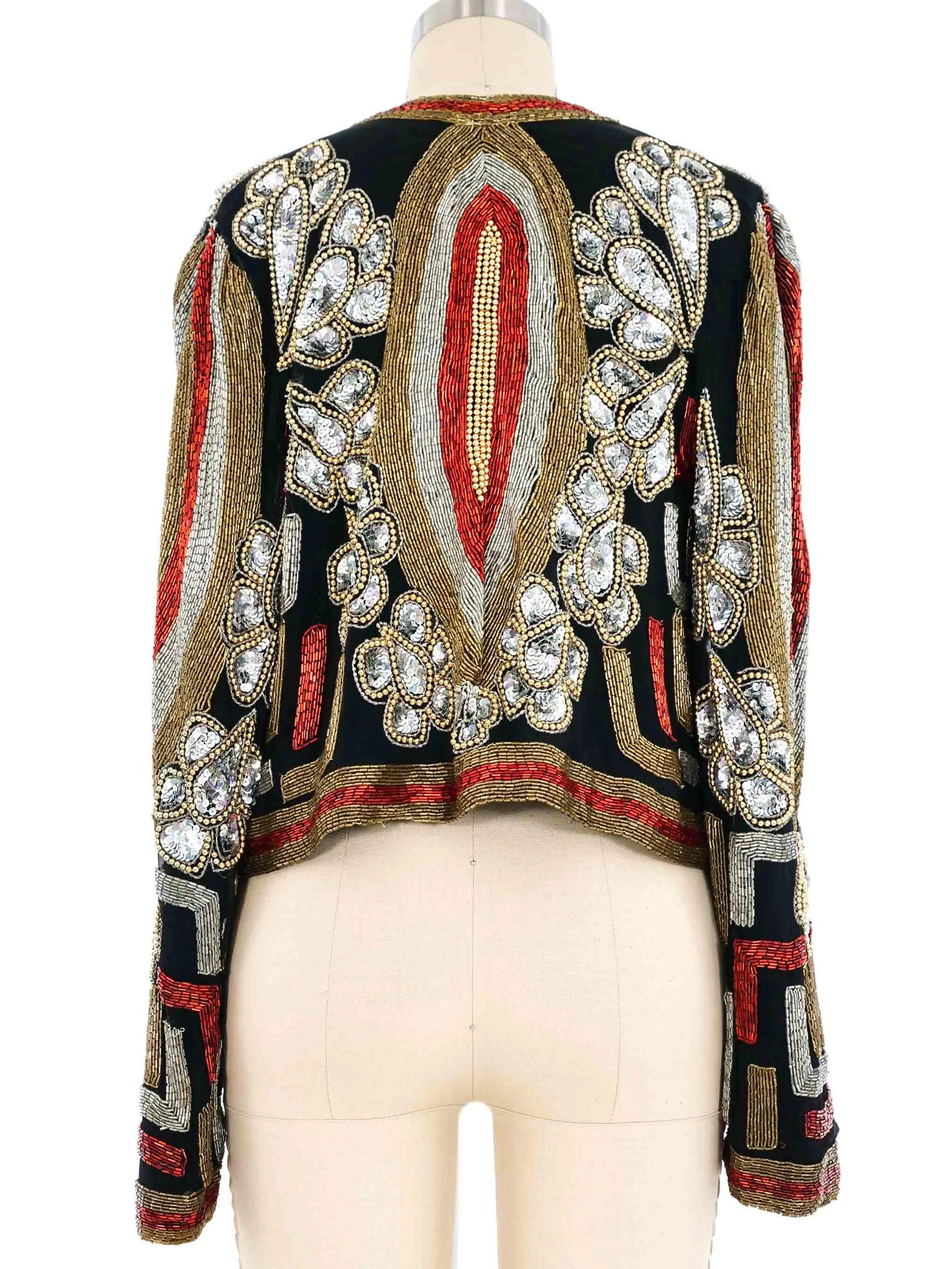 Mark & John II By Shaun Beaded Silk Jacket