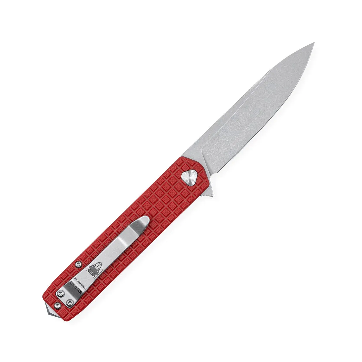 Medium Cayden Red Drop Not Serrated