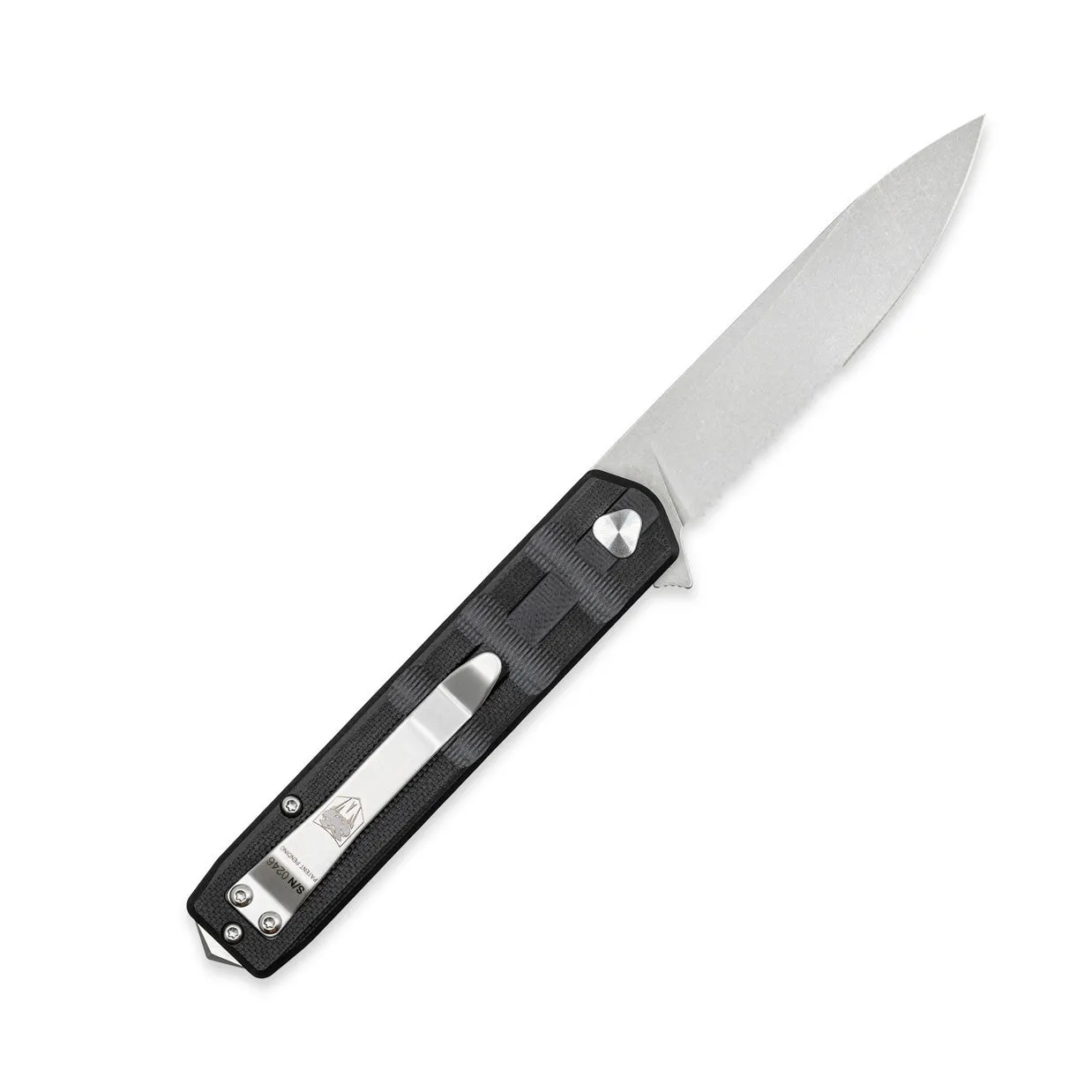 Medium Kuzio Black Drop Serrated