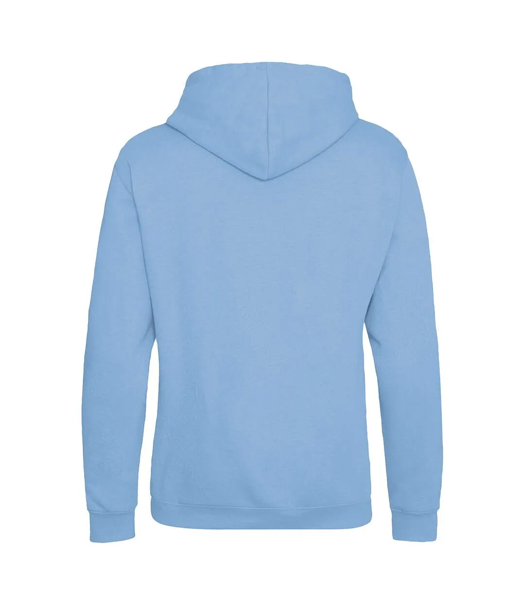 Mens organic full zip hoodie light blue Anthem