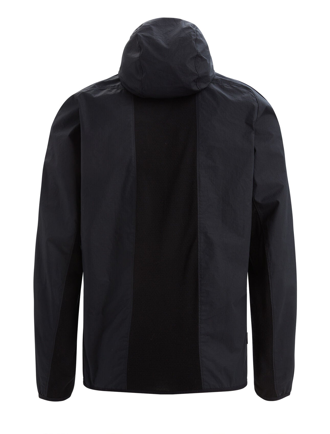 Mens Shell + Cotton Windbreaker - Black