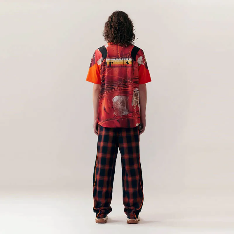 Mirage Plaid Trackpant - Orange Plaid