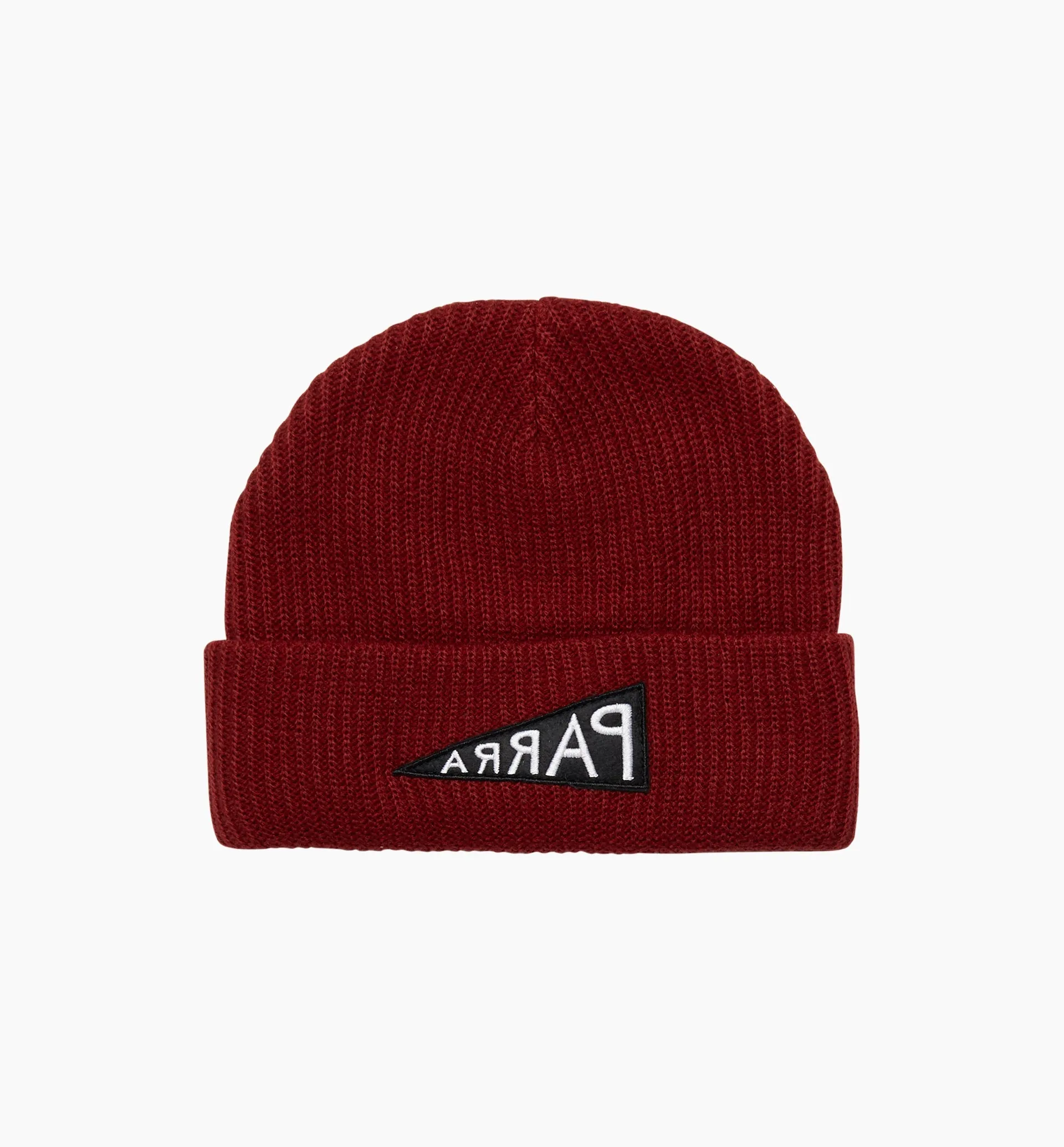 Mirrored Flag Logo Beanie (Dark Red)