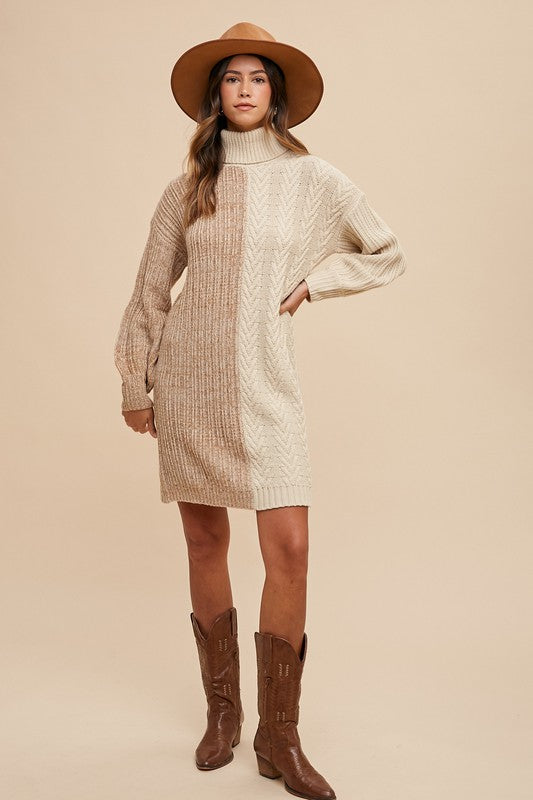 Molly Turtleneck Sweater Dress