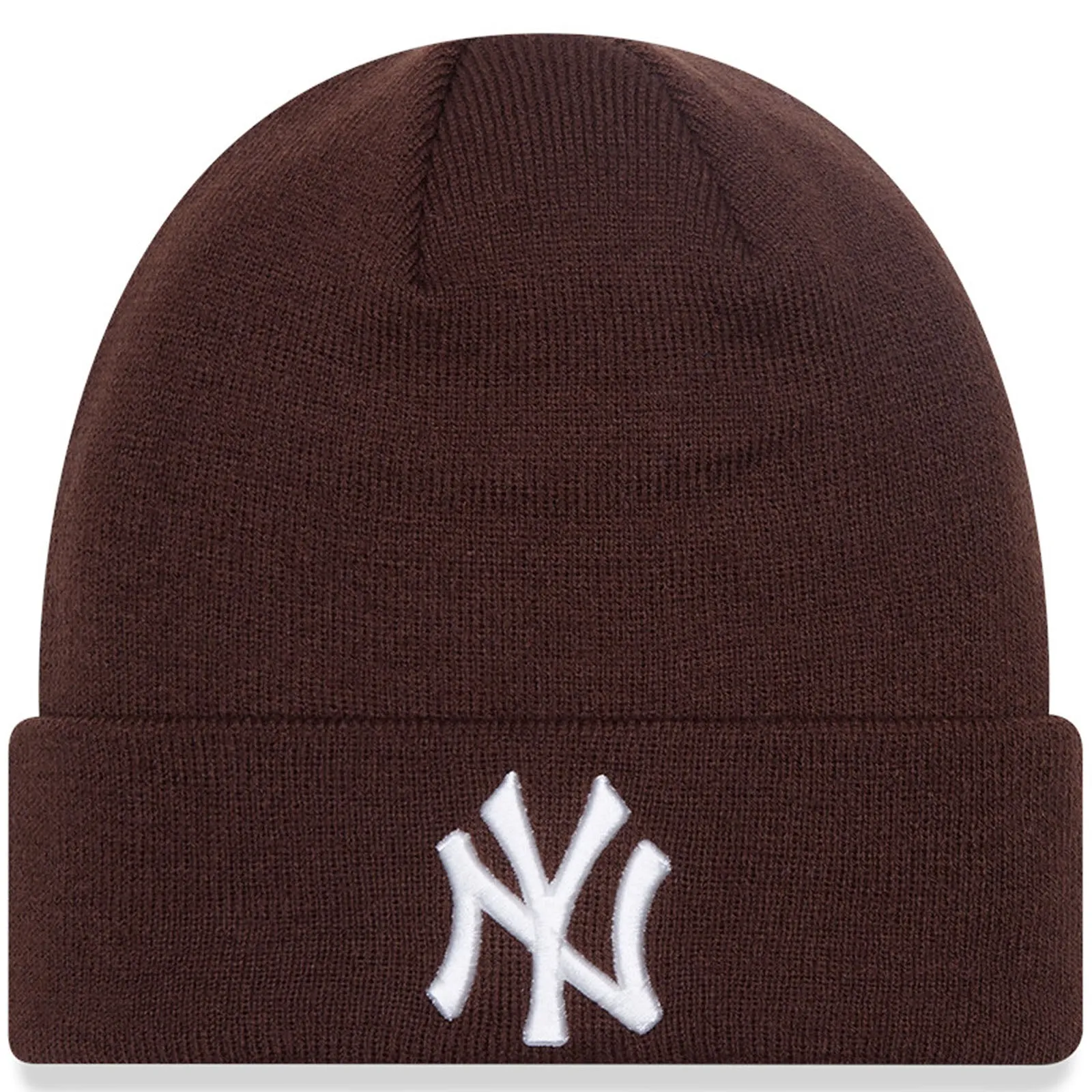 New Era Mens New York Yankees League Essentials Beanie Hat - Dark Brown