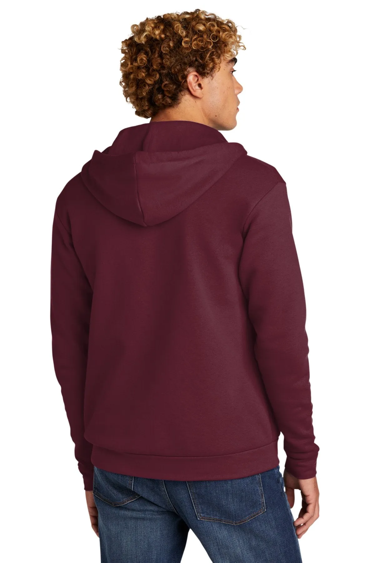 Next Level Unisex Beach Fleece Full-Zip Hoodie NL9602 Maroon