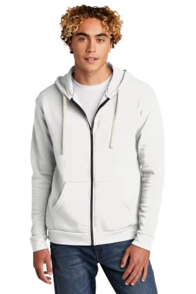 Next Level Unisex Beach Fleece Full-Zip Hoodie NL9602 White