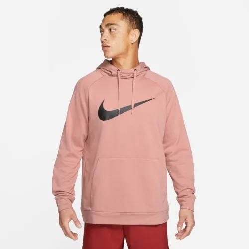 Nike Swoosh Dri-FIT Hoodie Pink  The Nike Dri-FIT Hoodie is made with 100% sustainable materials, using a blend of both recycled