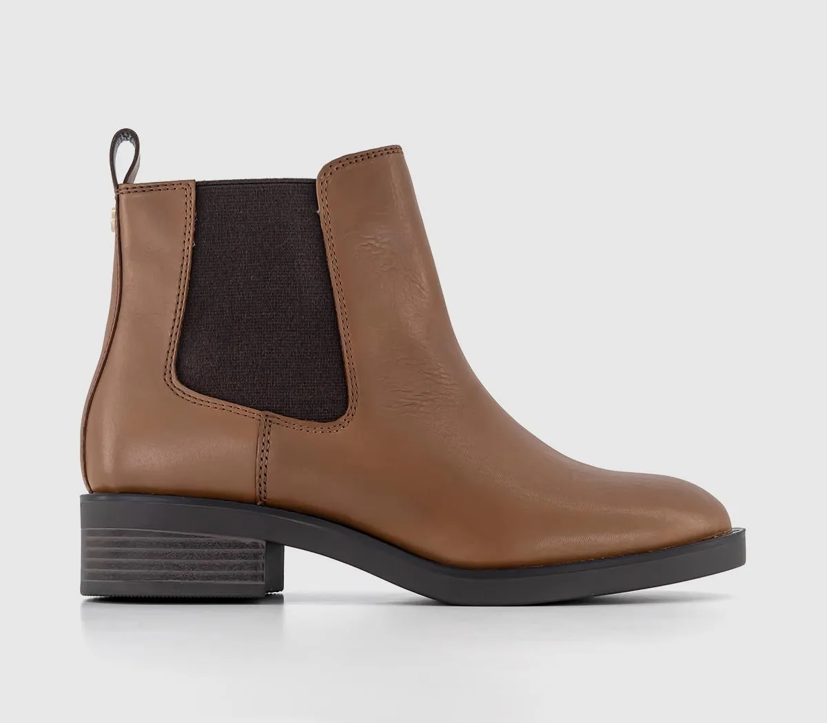 OFFICE Avatar Clean Sole Chelsea Boots Tan Leather