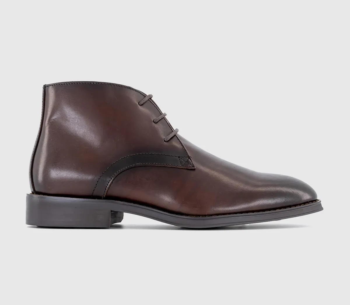 OFFICE Banbury Chukka Boots Brown Leather