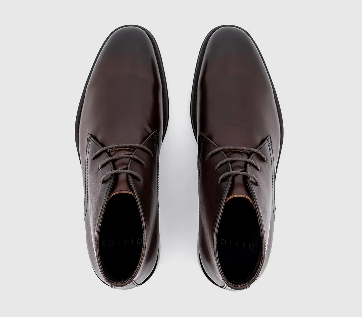 OFFICE Banbury Chukka Boots Brown Leather