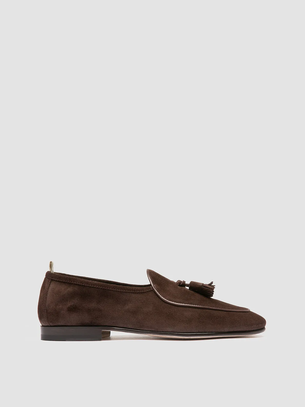 OLIVER 003 - Brown Suede Tassel Loafers