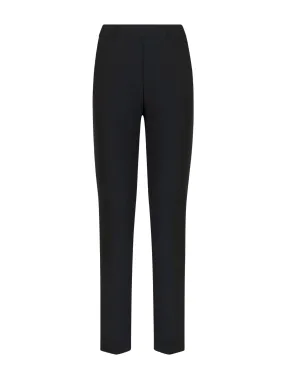 Pantalone chino in maglia flanella - Nero