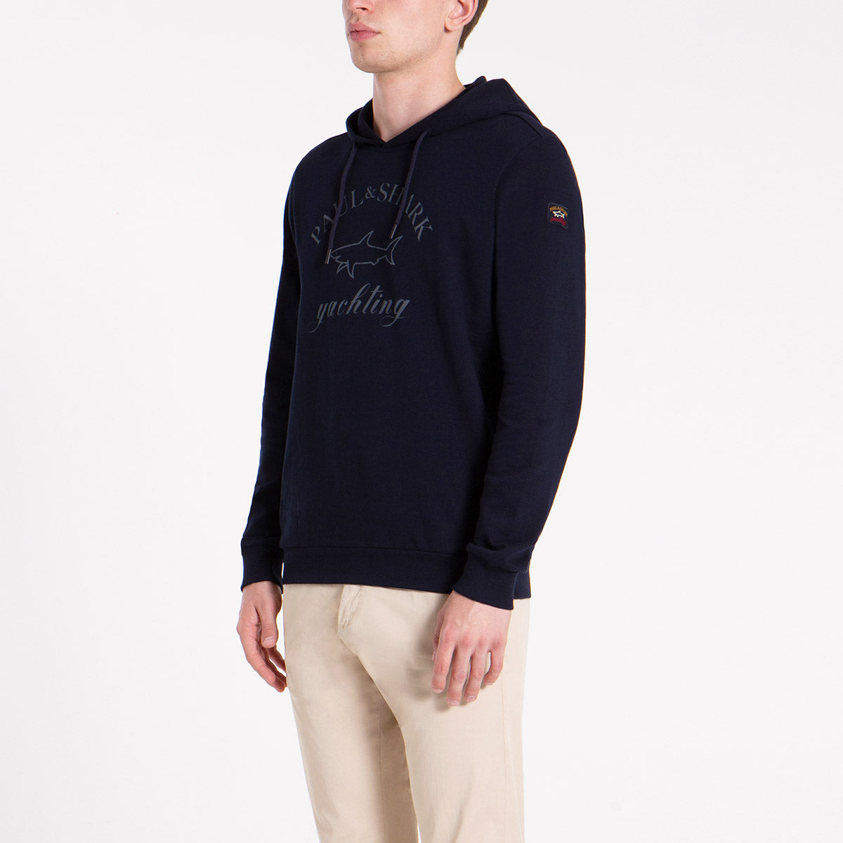 Paul & Shark - Printed Logo Hoodie in Navy