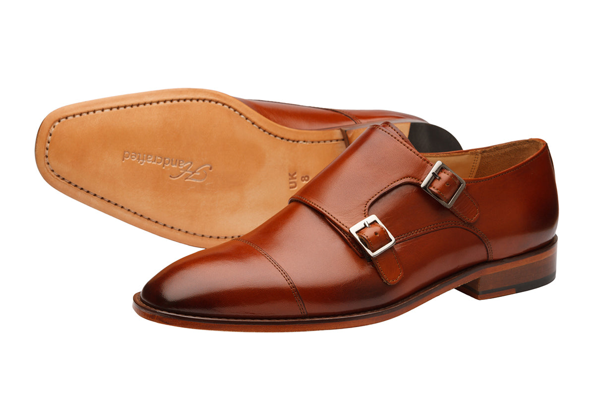 PLAIN TOECAP DOUBLE STRAP MONK-RT