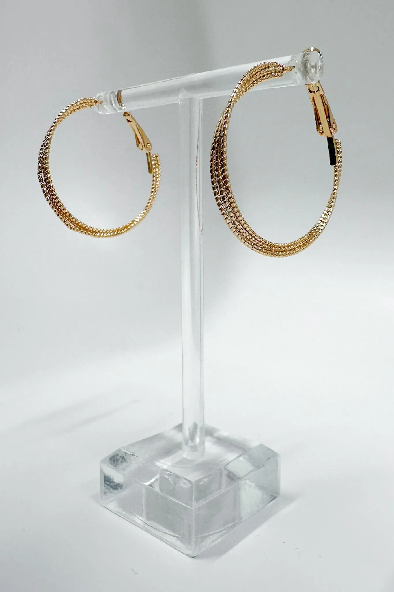 Premium Aura Set of Three Hoop Earrings