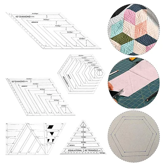 Premium Clear Master Cut Quilting Templates