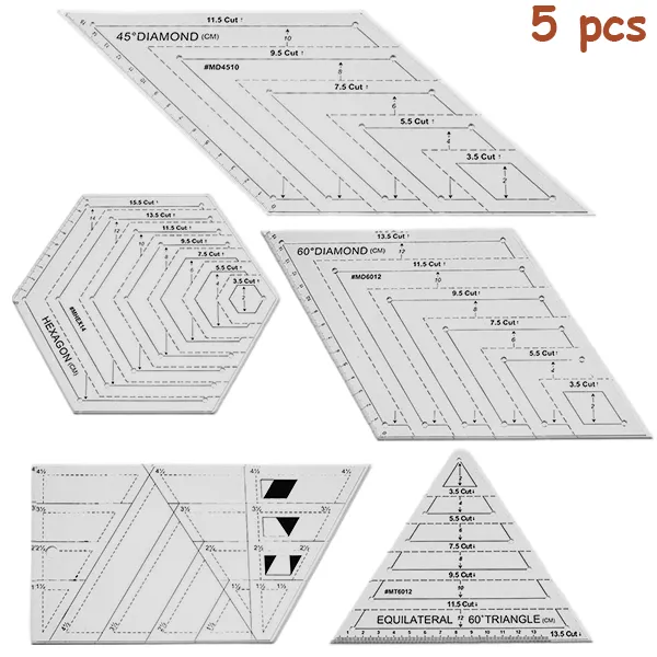 Premium Clear Master Cut Quilting Templates