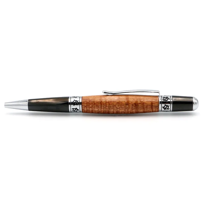 Premium Curly Hawaiian Koa Honu Pacifica Pen