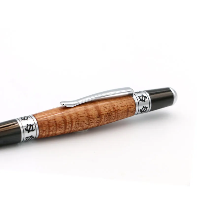 Premium Curly Hawaiian Koa Honu Pacifica Pen