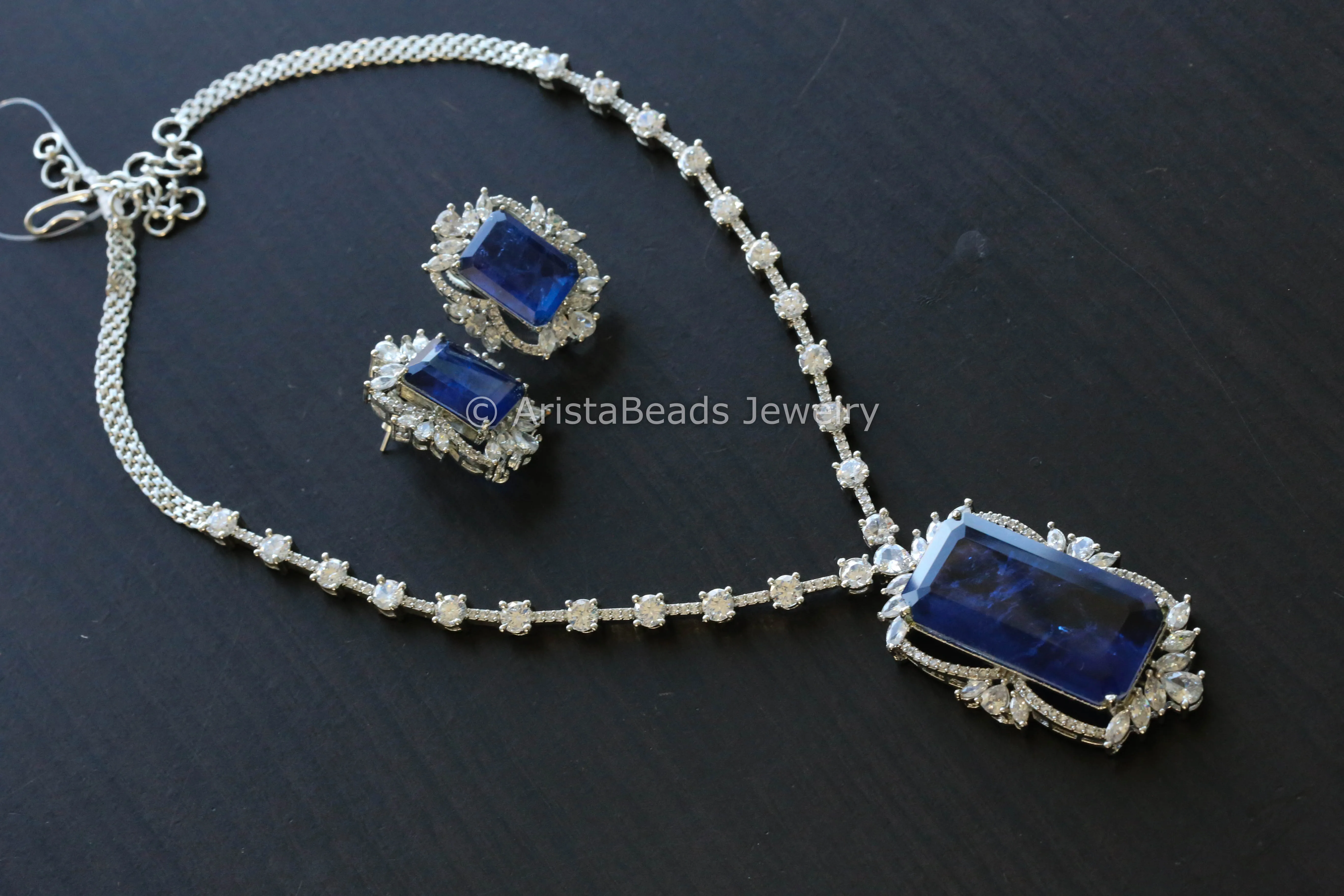 Premium CZ & Doublet Set - Blue