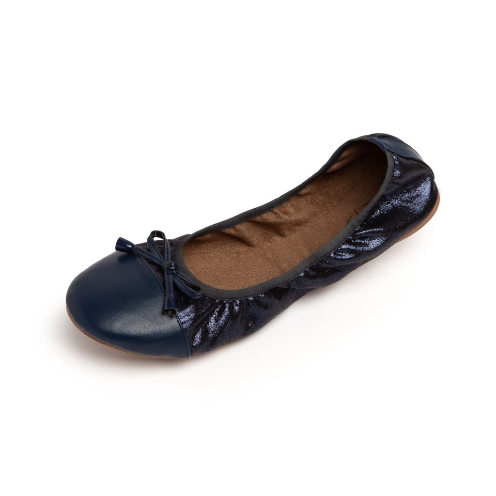 Premium Navy Blue Flats