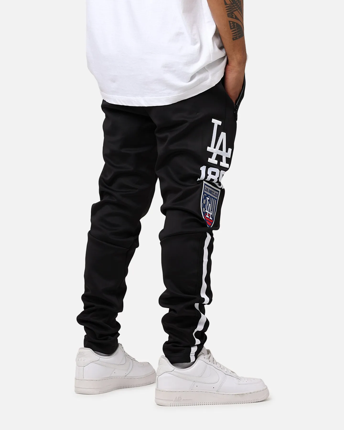 Pro Standard Los Angeles Dodgers Fast Lane Track Pants Black