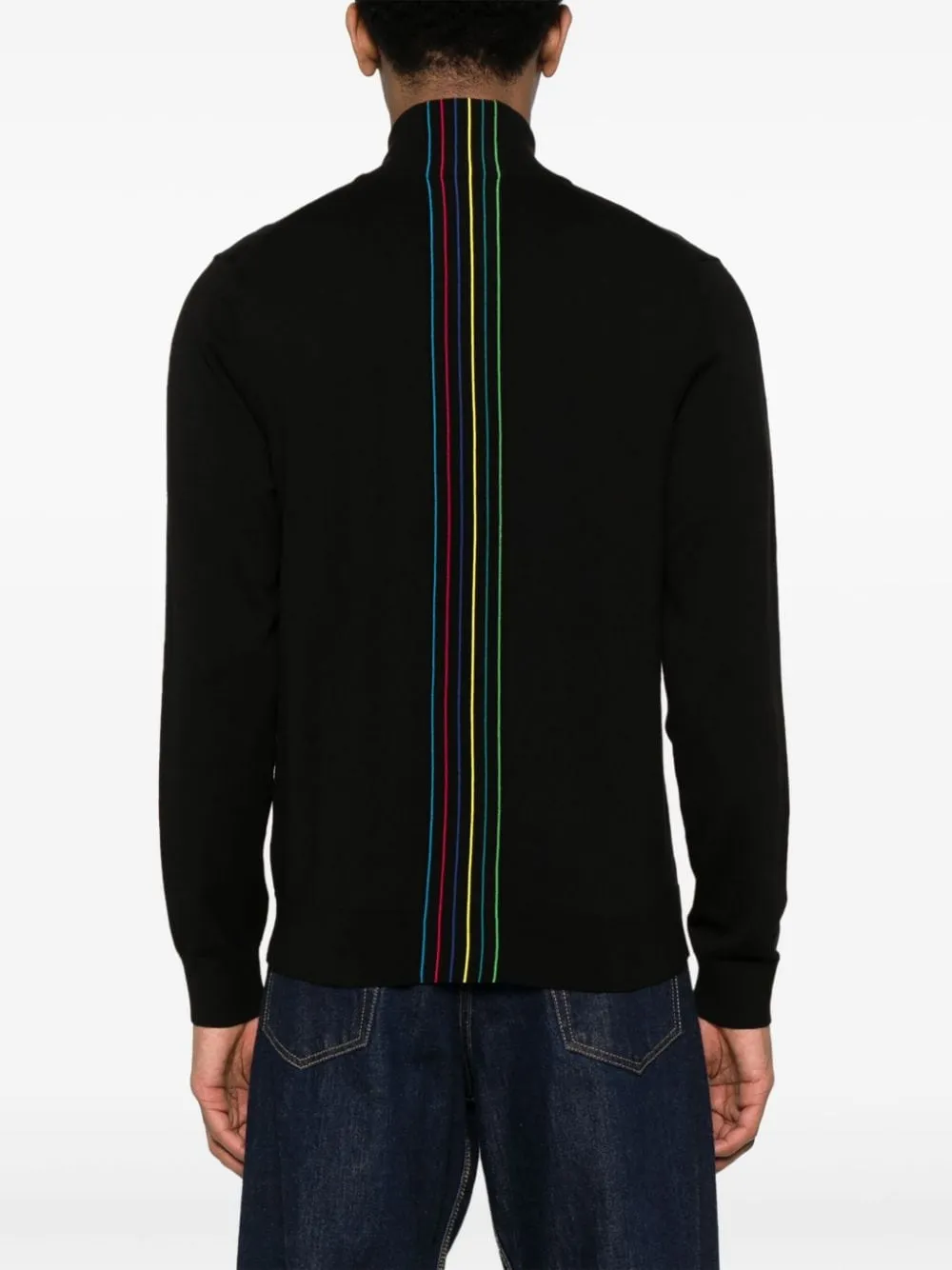 Ps By Paul Smith    Ps By Paul Smith Sports Stripe Organic Cotton Cardigan