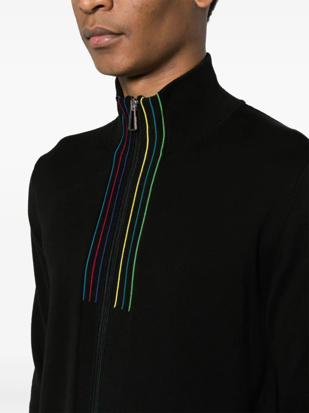 Ps By Paul Smith    Ps By Paul Smith Sports Stripe Organic Cotton Cardigan