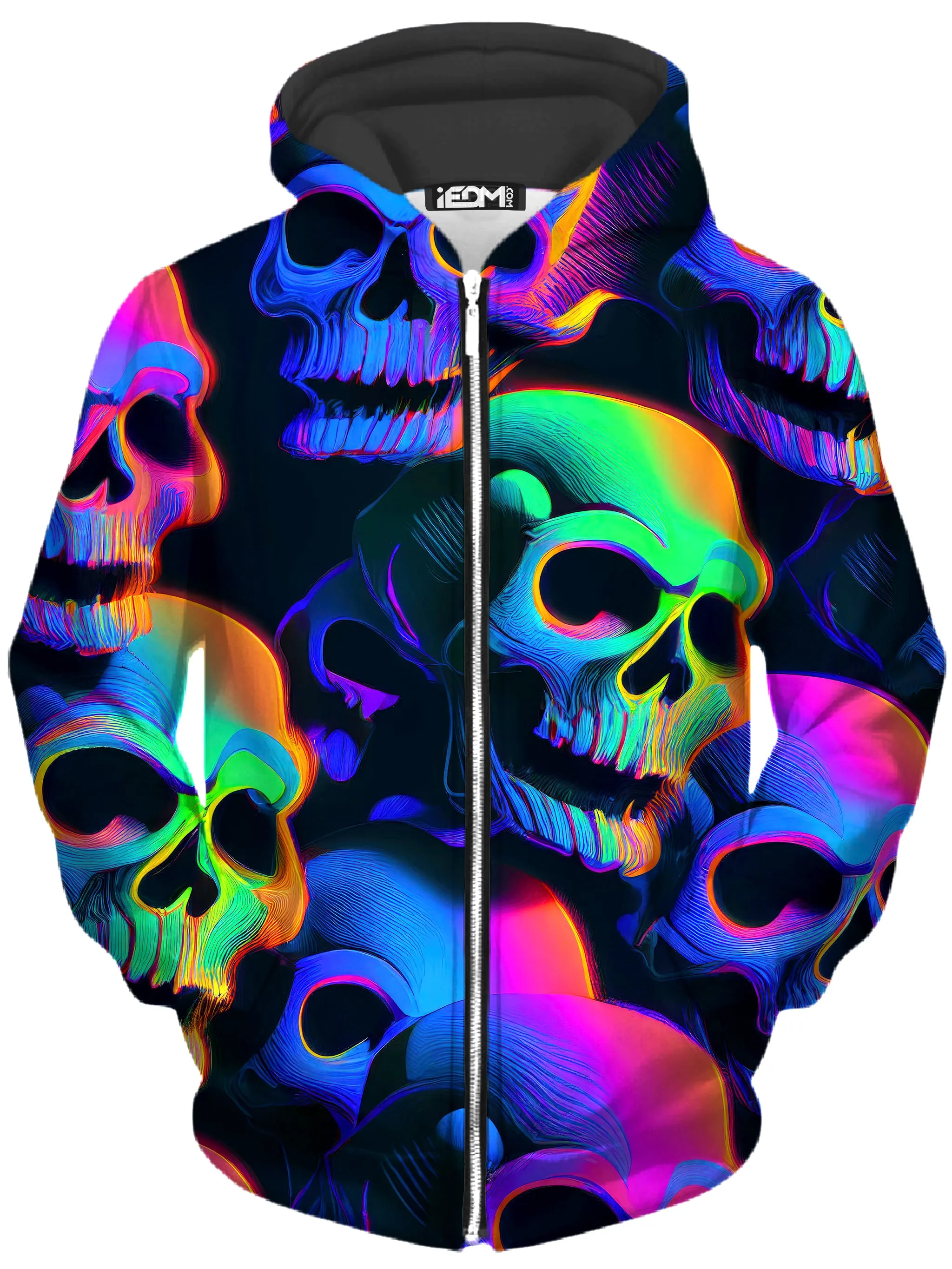 Psychedelic Nightmare Zip-Up Hoodie and Leggings Combo