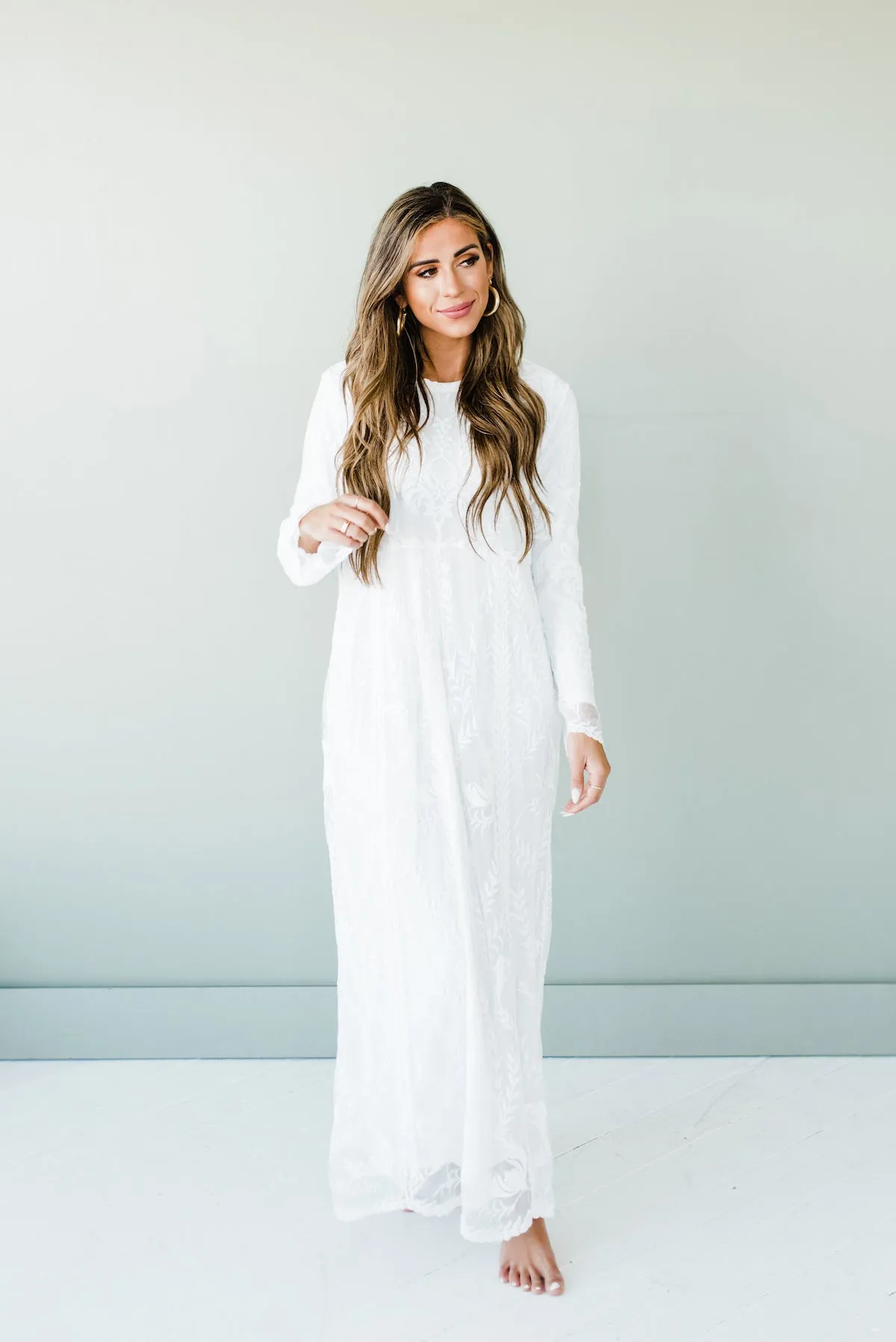 Riane Dress in White