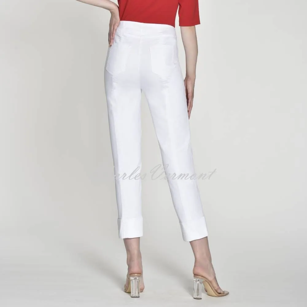 Robell Bella 09 - 7/8 Cropped Jean 51628-5448-10 (White Denim)