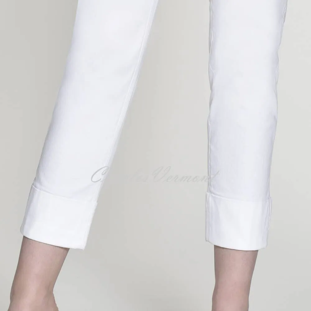 Robell Bella 09 - 7/8 Cropped Jean 51628-5448-10 (White Denim)