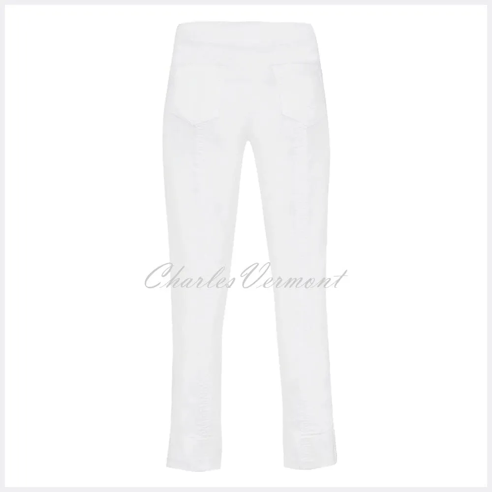 Robell Bella 09 - 7/8 Cropped Jean 51628-5448-10 (White Denim)