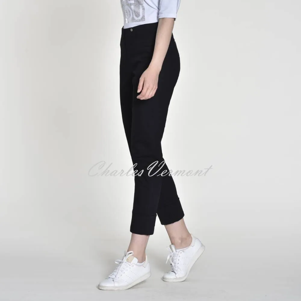 Robell Bella 09 - 7/8 Cropped Jean 51628-5448-90 (Black Denim)