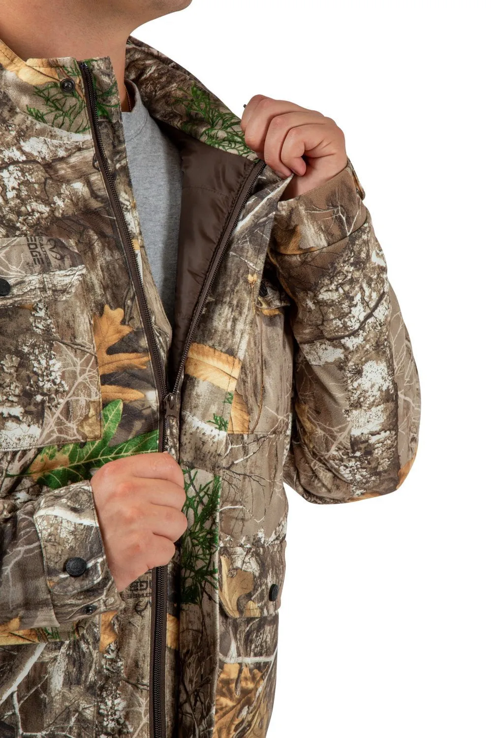 Rocky Mens Waterproof Hunting Scent IQ Realtree Edge Polyester Softshell Jacket