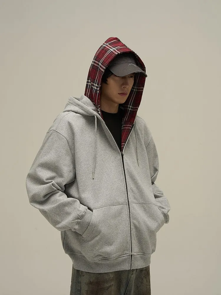 RT No. 10804 GRAY ZIP-UP HOODIE