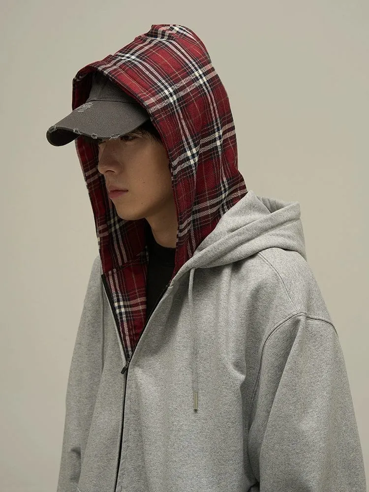 RT No. 10804 GRAY ZIP-UP HOODIE