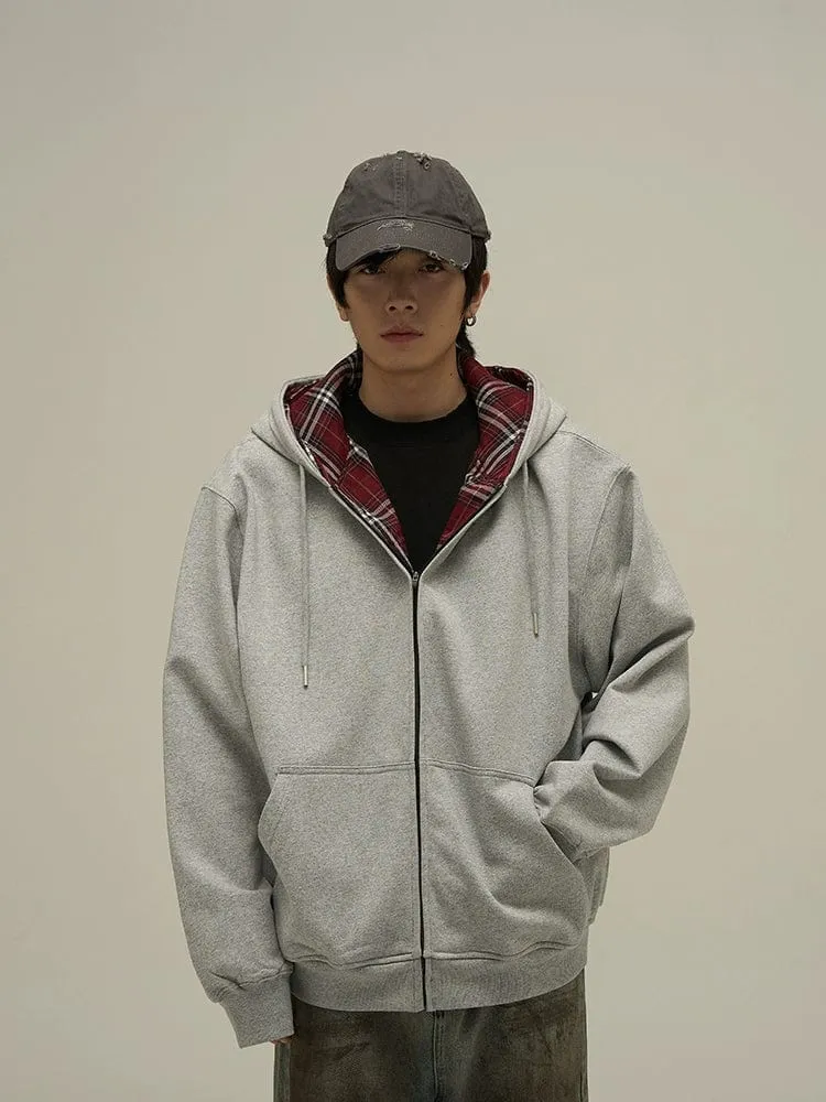 RT No. 10804 GRAY ZIP-UP HOODIE