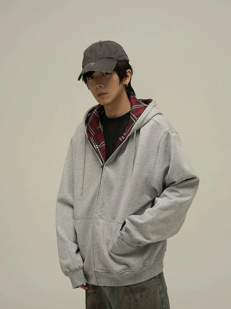 RT No. 10804 GRAY ZIP-UP HOODIE