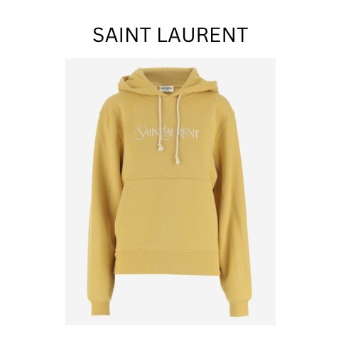 Saint Laurent  |Cotton Logo Hoodies & Sweatshirts