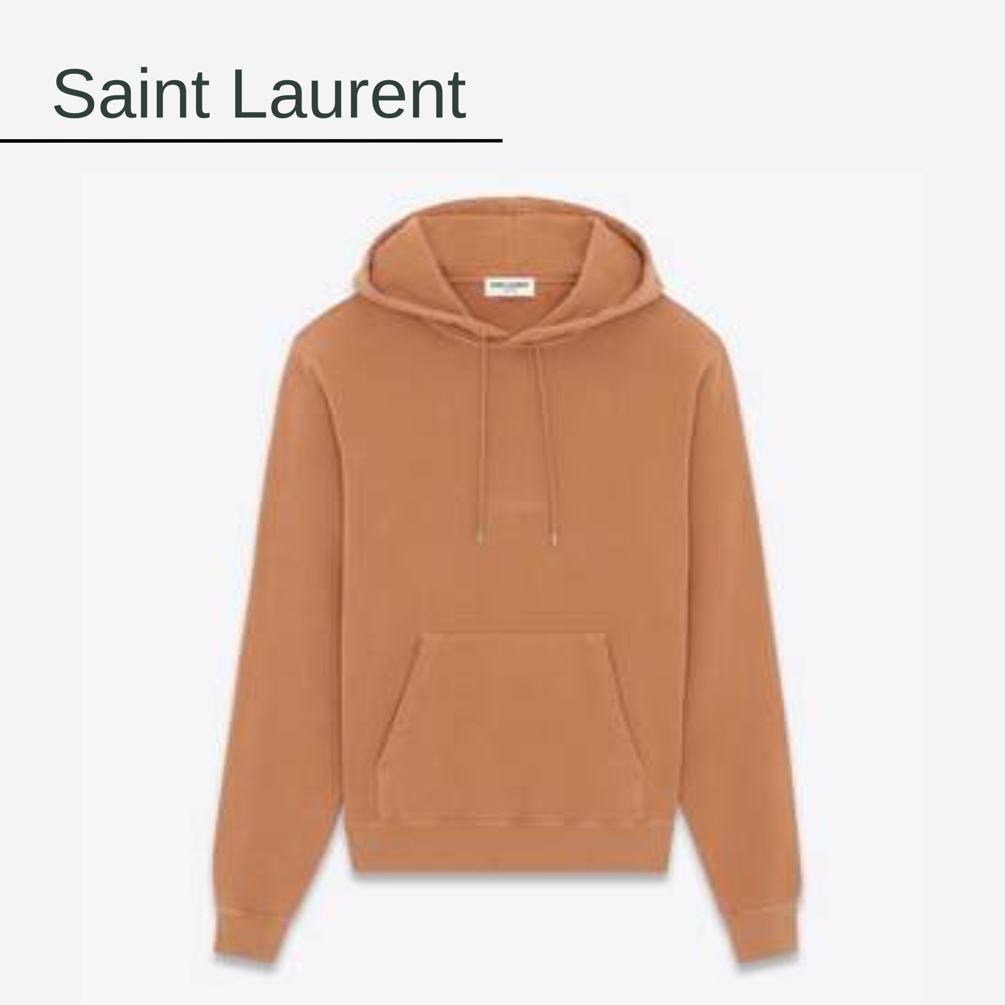 Saint Laurent  |Street Style Long Sleeves Plain Logo Luxury Hoodies