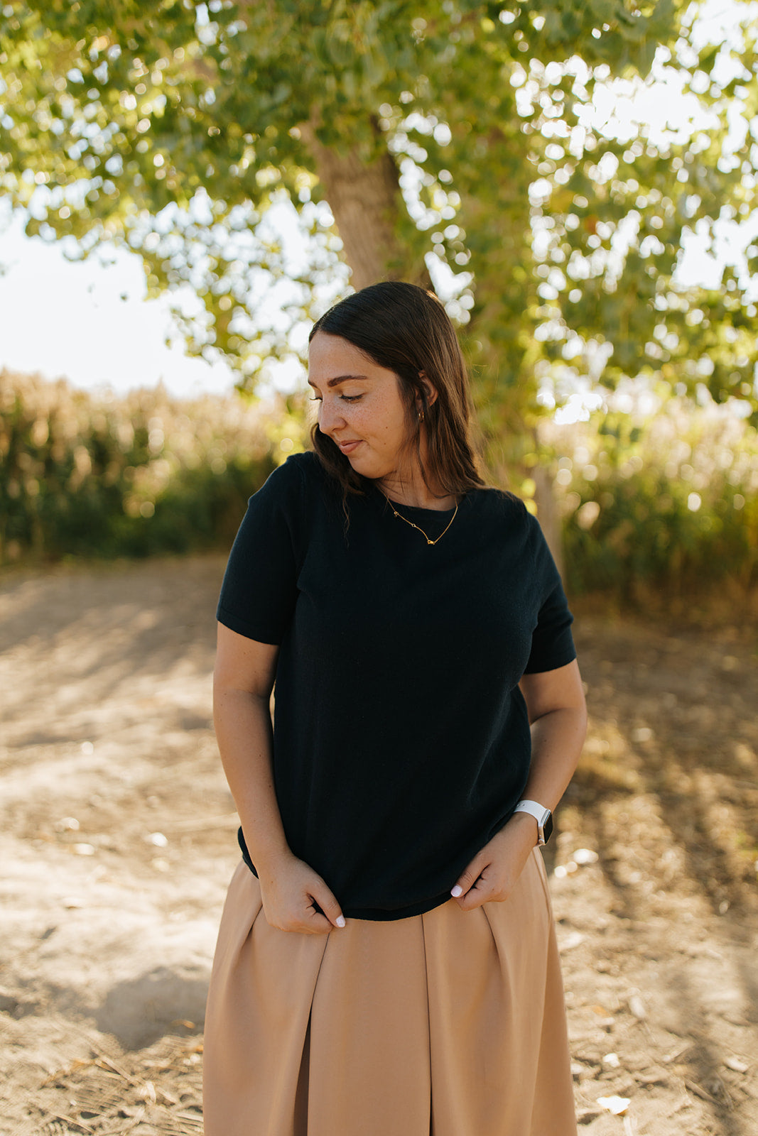 Scoop Neck Sweater Navy