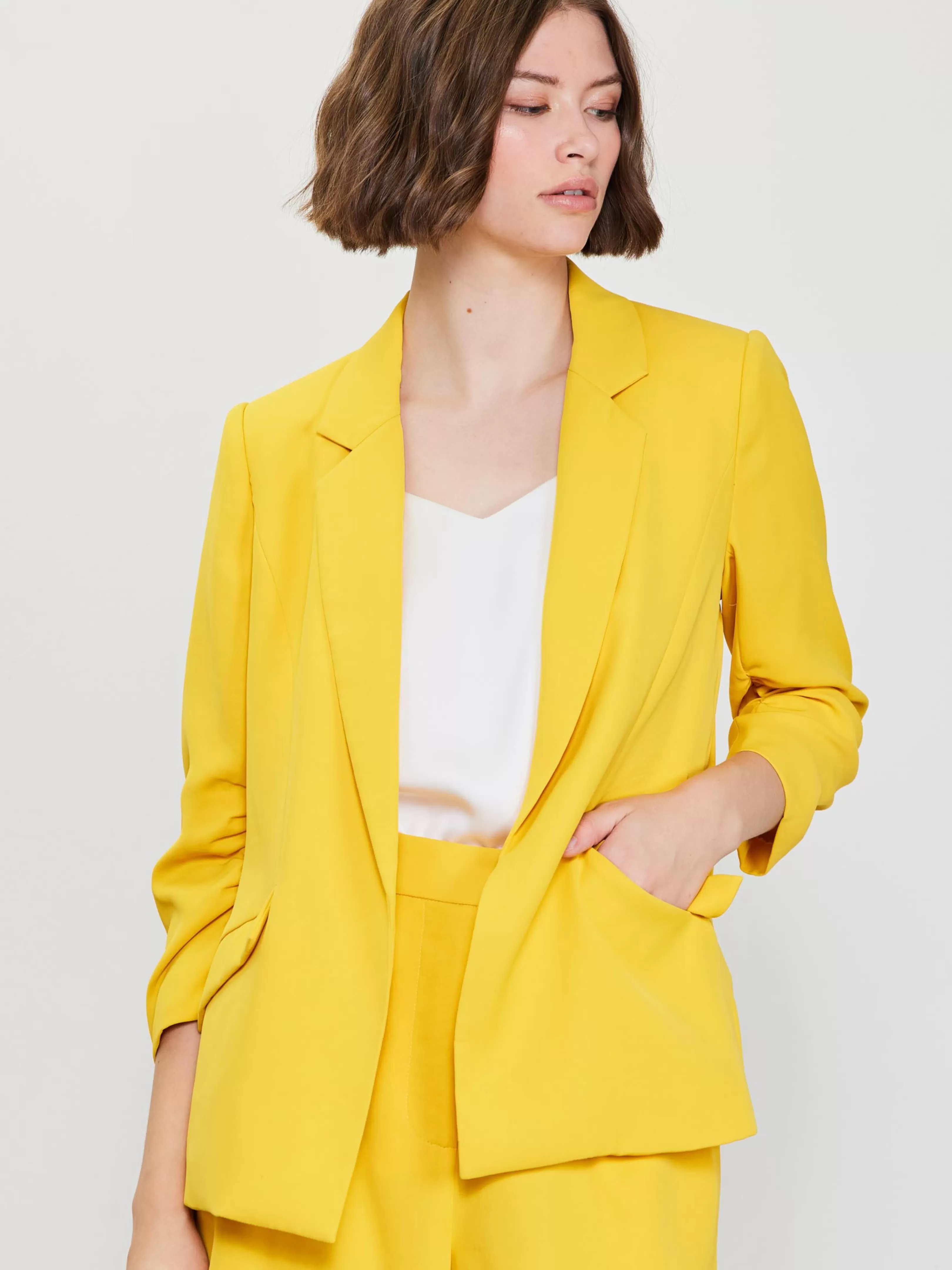 She Means Business Blazer - Marigold