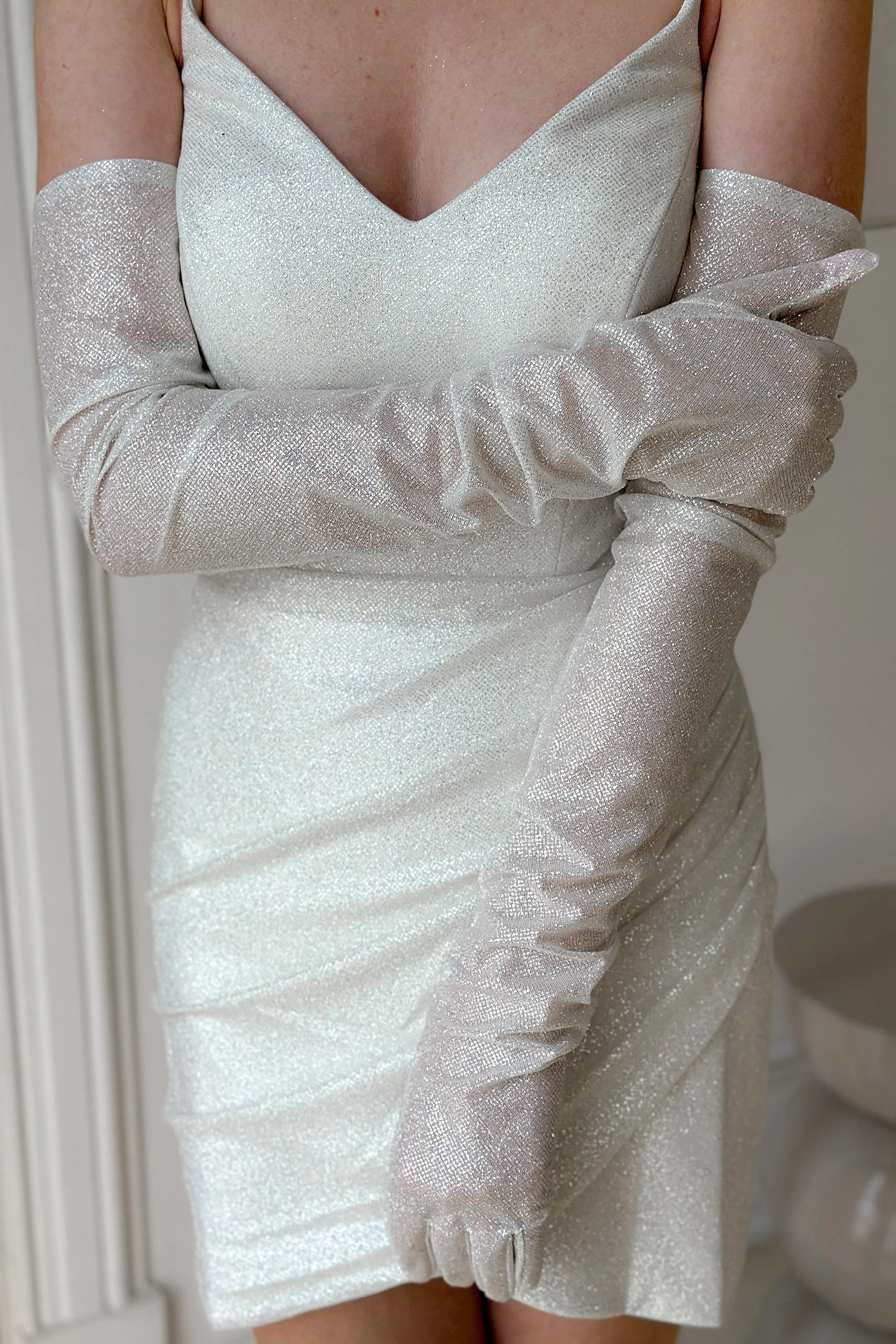 Sparkly Bridal Gloves