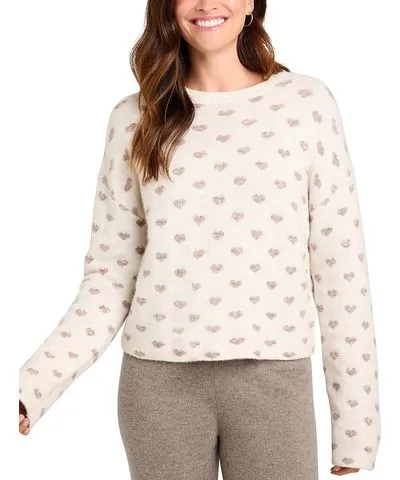 Splendid Lolly Hearts Crewneck Sweater