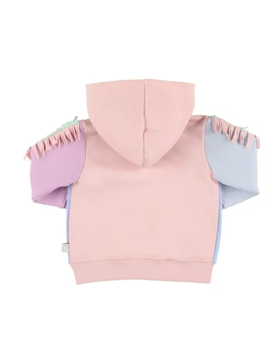 Stella McCartney Kids   Printed organic cotton zip-up hoodie 