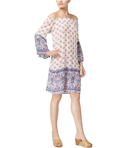 Style & Co. Womens Bell Sleeve Shift Dress