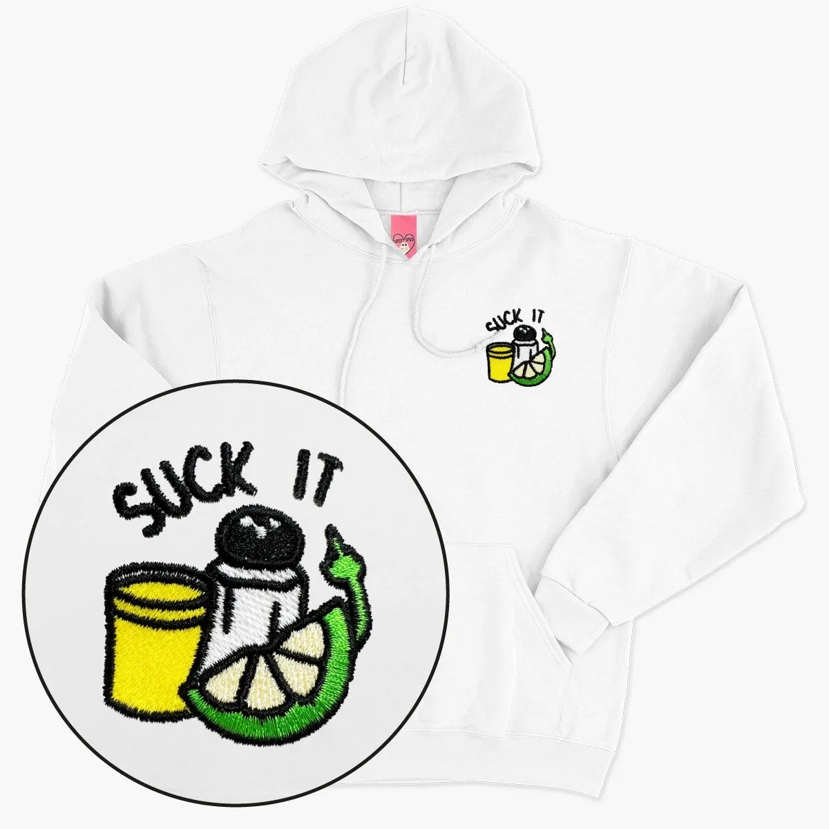 Suck It Tequila Embroidered Hoodie (Unisex)