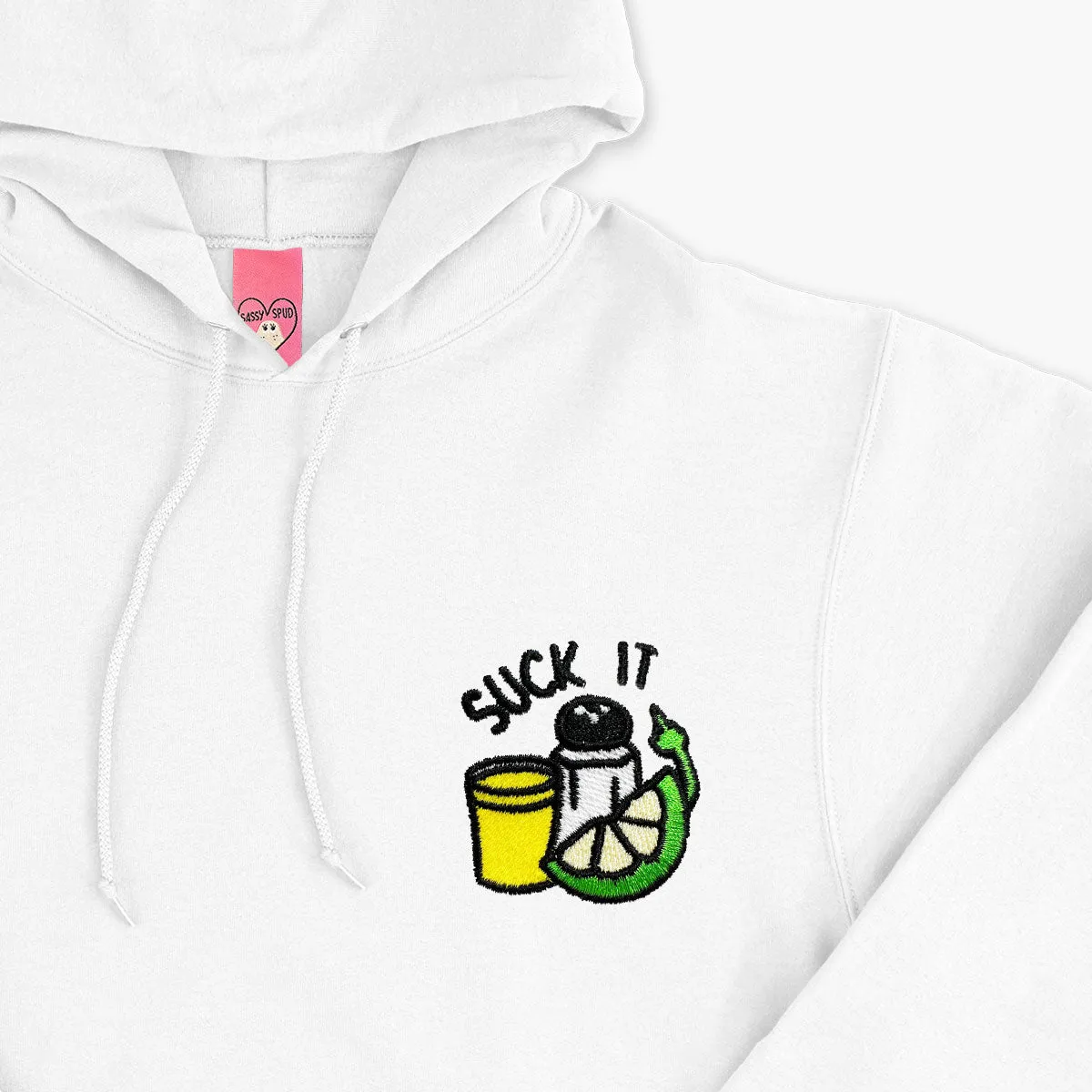 Suck It Tequila Embroidered Hoodie (Unisex)